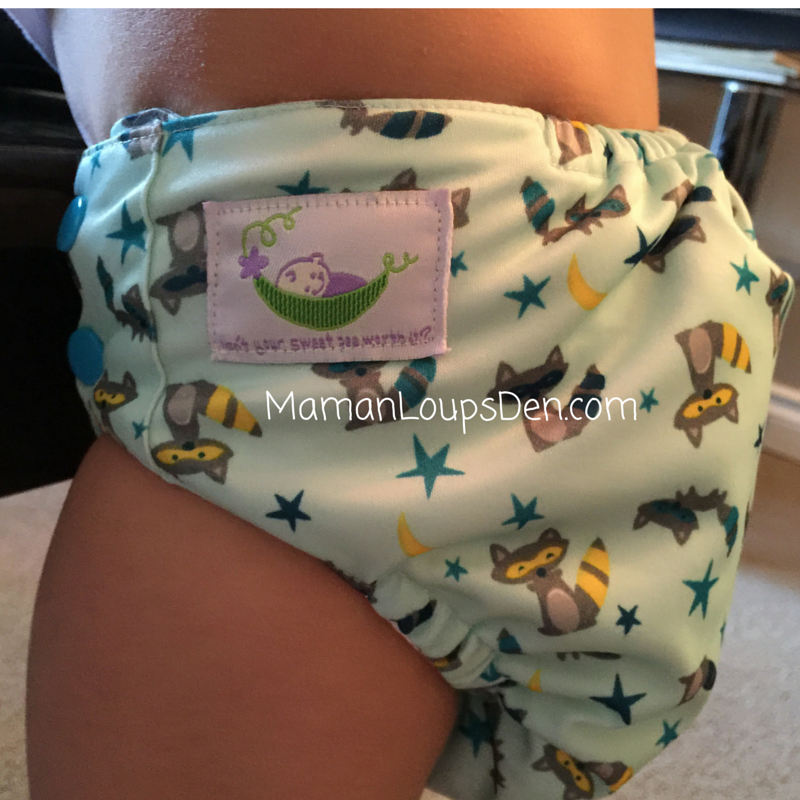 Sweet Pea Diapers One-Size AIO Side View