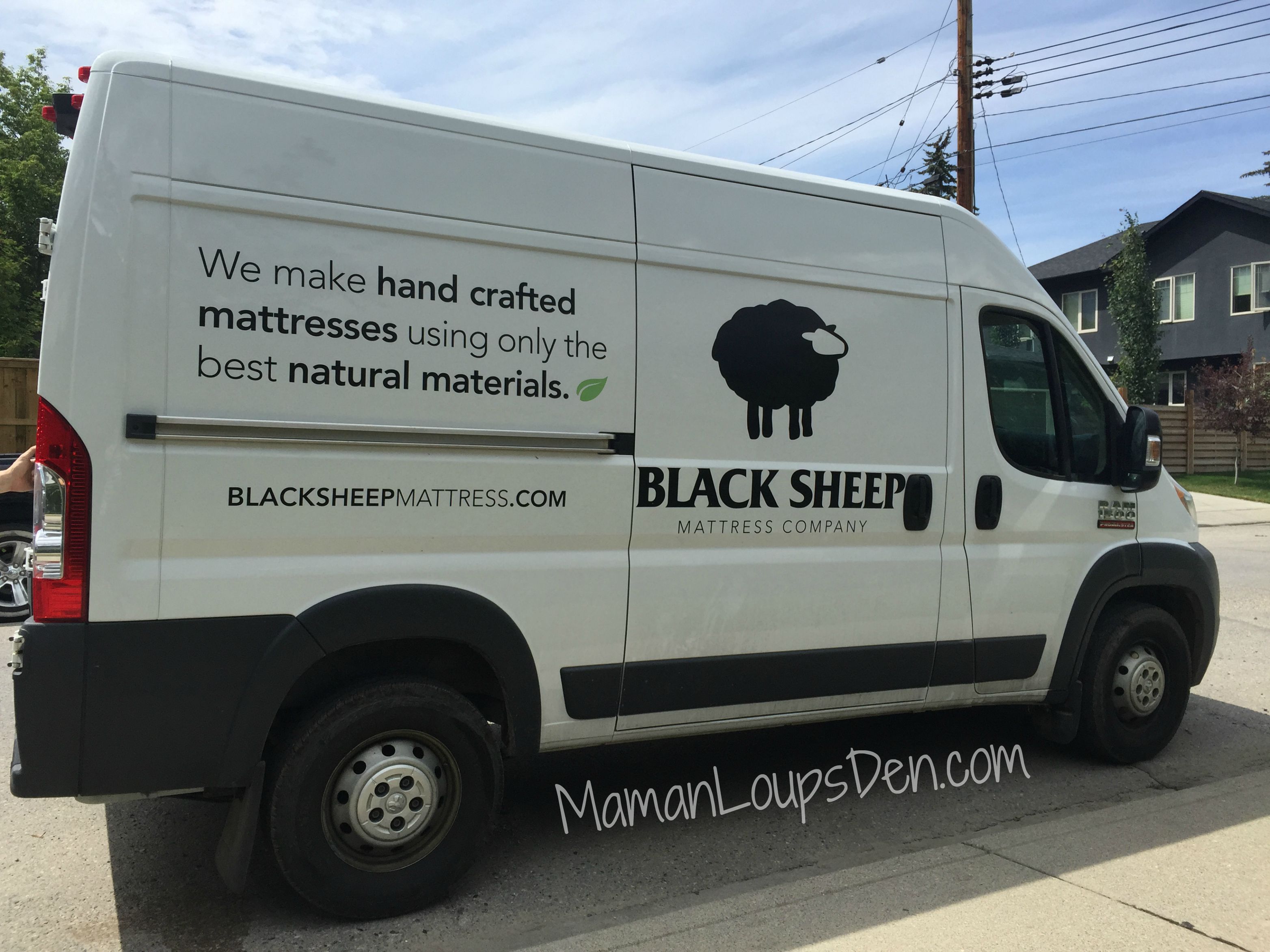 Black Sheep Mattress Co. Delivery Van