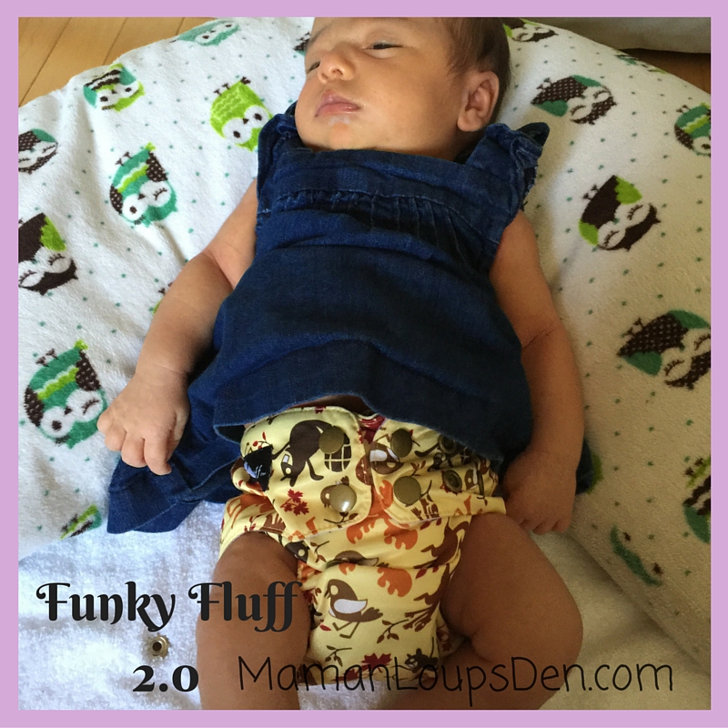Funky Fluff 2.0 on a Newborn: How Well Do One-Size Diapers Fit a Newborn ~ Maman Loup's Den