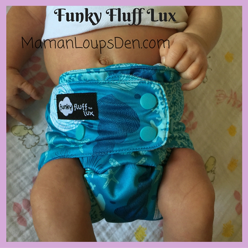 Funky Fluff Lux on a Newborn: How Well Do One-Size Diapers Fit a Newborn ~ Maman Loup's Den