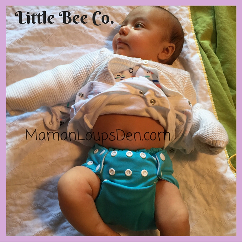 Little Bee Co. on a Newborn: How Well Do One-Size Diapers Fit a Newborn ~ Maman Loup's Den