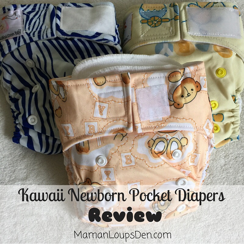 Kawaii Newborn Pocket Diapers Review ~ Maman Loup's Den