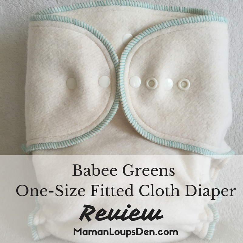 Babee Greens One-Size Fitted Cloth Diaper Review ~ Maman Loup's Den
