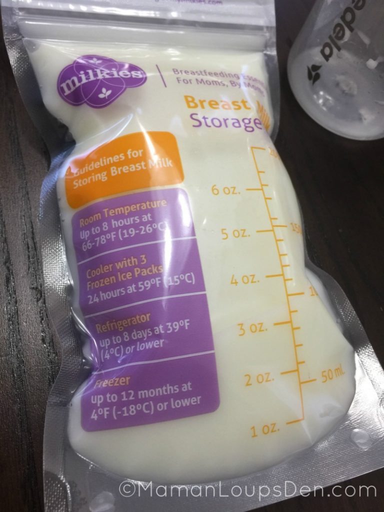 Milkies Breast Milk Storage Bags - Storage guidelines