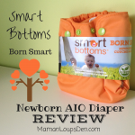 Smart Bottoms “Born Smart” Newborn AIO Diaper #Review 
