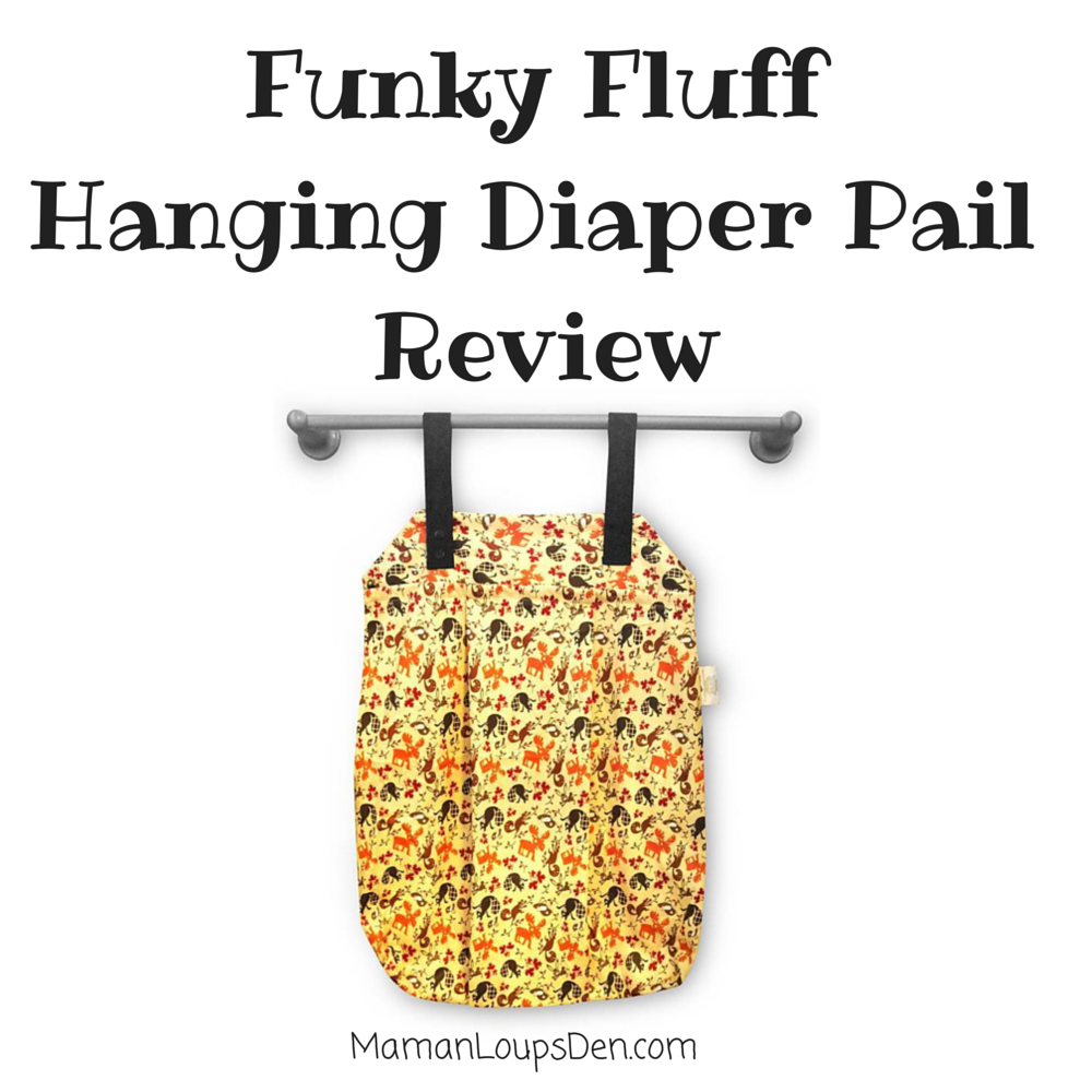 Funky Fluff Hanging Diaper Pail Review: #FUNKtionalCloth Laundry Solution