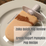 Zoku Quick Pop Maker Review & Greek Yogurt Pumpkin Pops Recipe