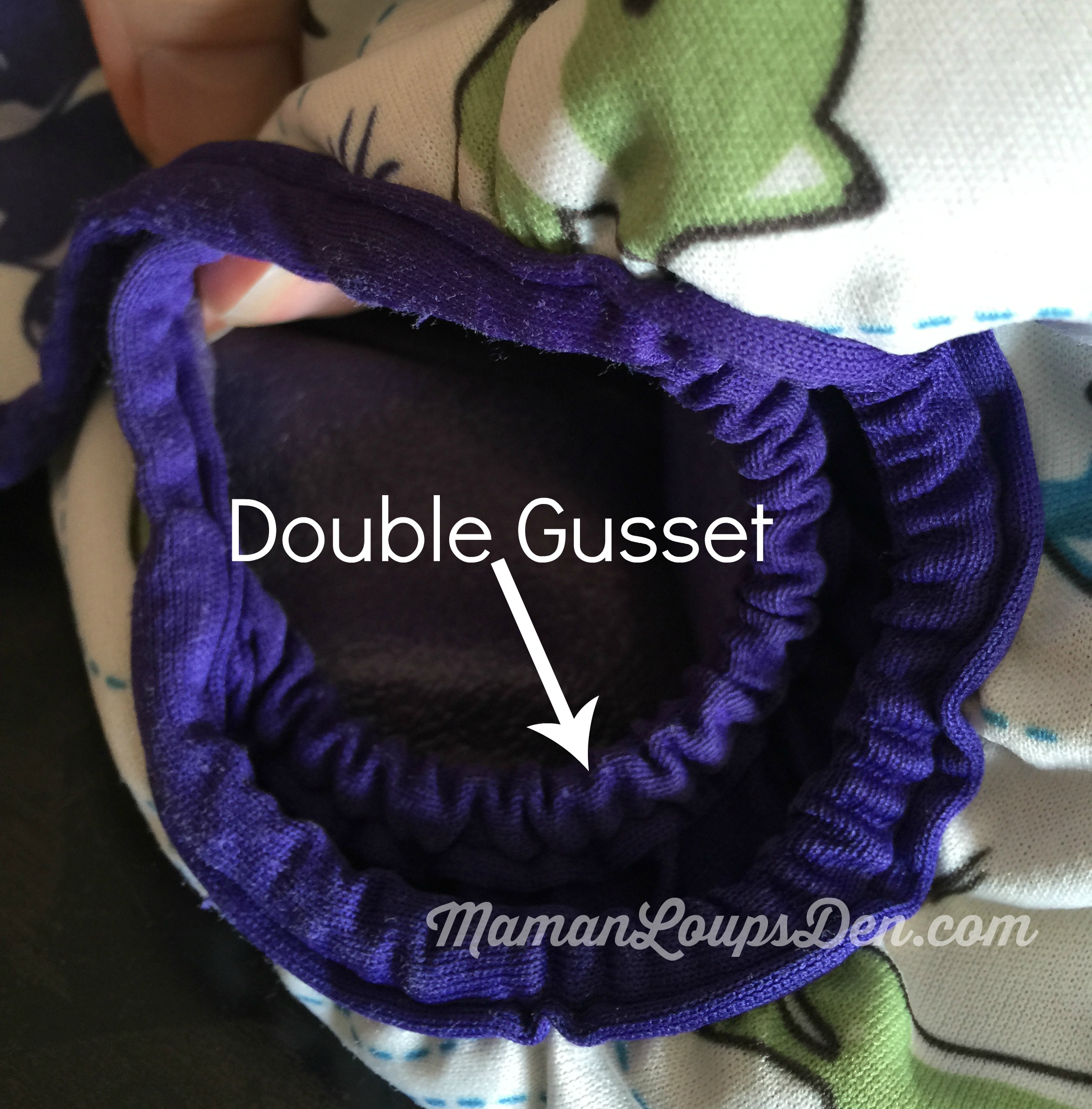 Ink One Size Cloth Diaper Cover Snap With Double Gusset 