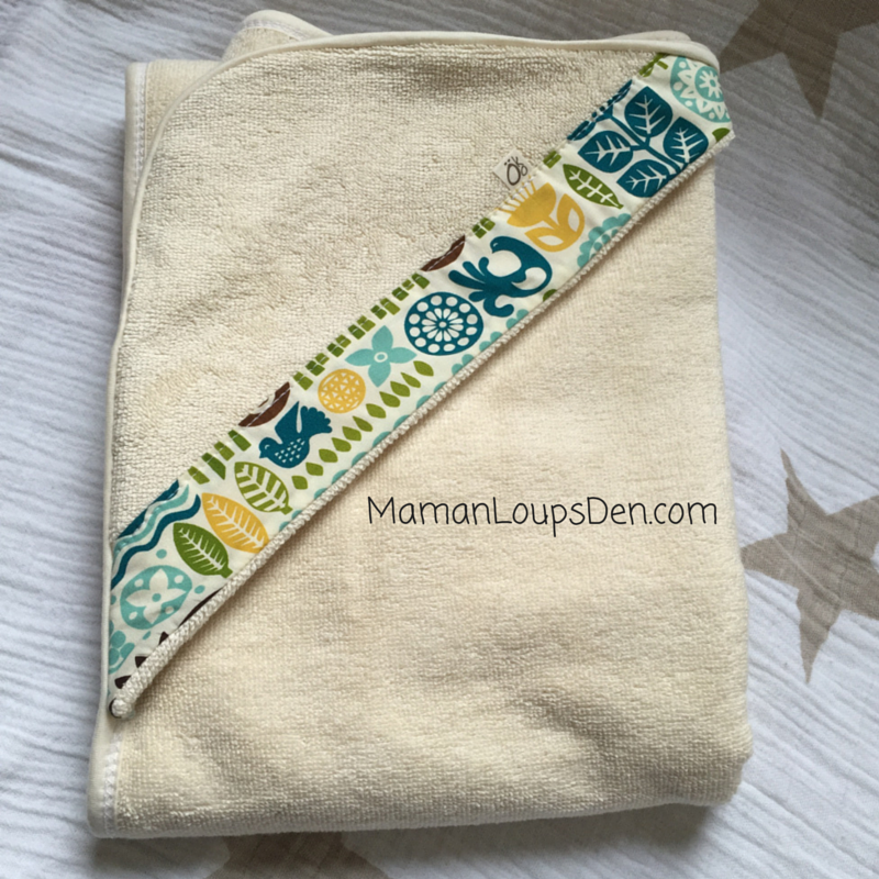 Öko Créations Hooded Organic Cotton Baby Bath Towel Review ~ Maman Loup's Den
