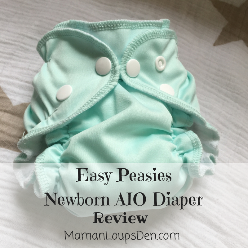 Easy Peasies Newborn AIO Review ~ Maman Loup's Den