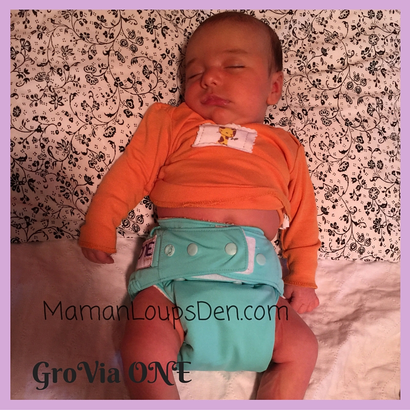 GroVia ONE on a Newborn: How Well Do One-Size Diapers Fit a Newborn ~ Maman Loup's Den