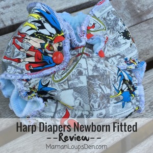 Harp Diapers Newborn Fitted Review ~ Maman Loup's Den