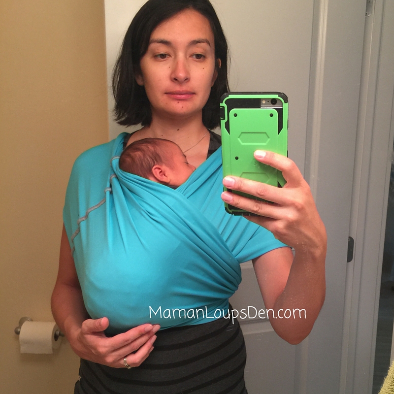 Huggaloops Baby Carrier Review ~ Maman Loup's Den ~ Who needs a shirt (5)