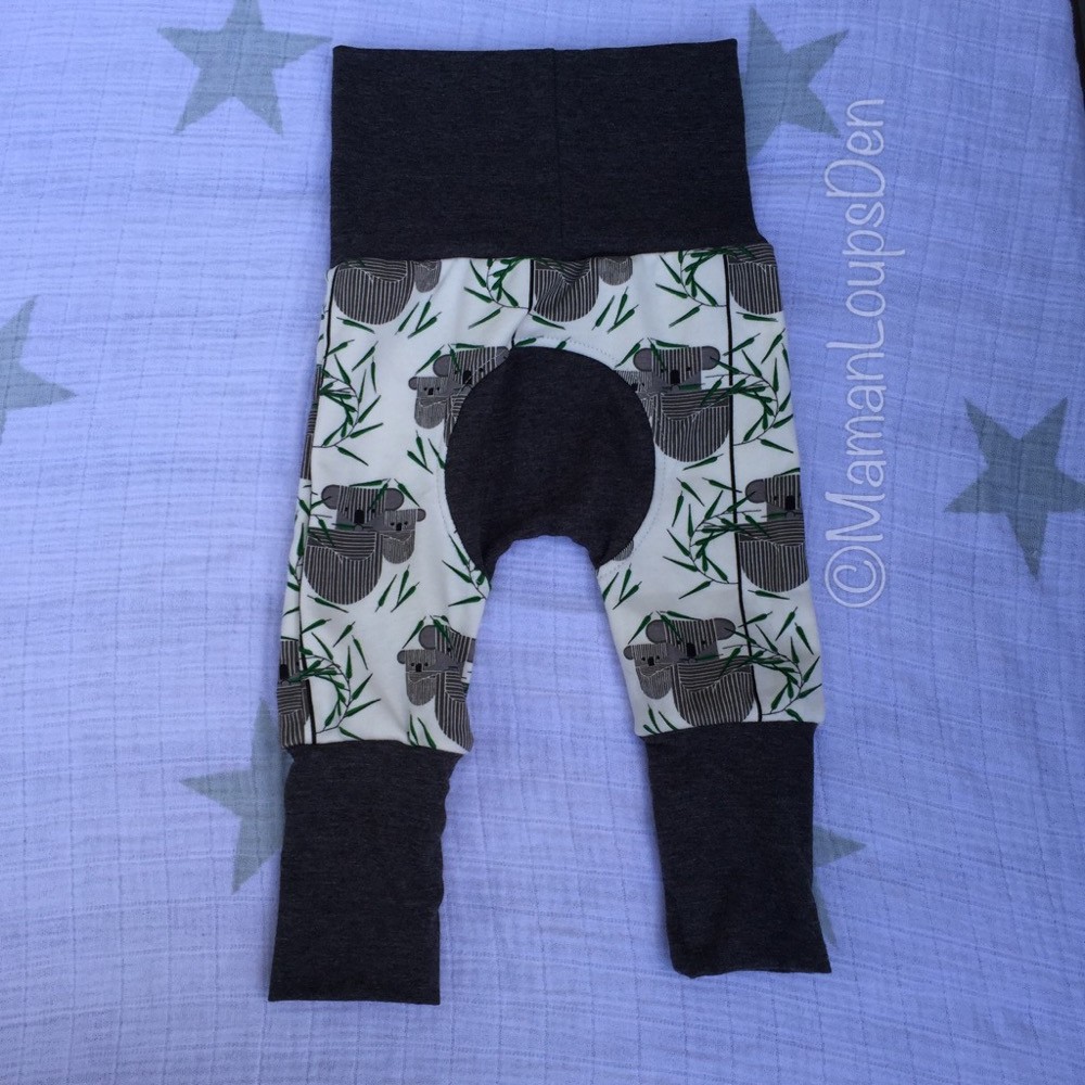 Mini Grow With Me Pants Review from Lil' Monkey Cheeks ~ Maman Loup's Den
