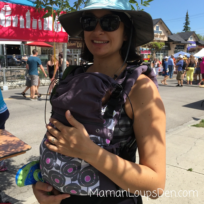 Our first outing wiht our Liliputi Soft Baby Carrier ~ Maman Loup's Den