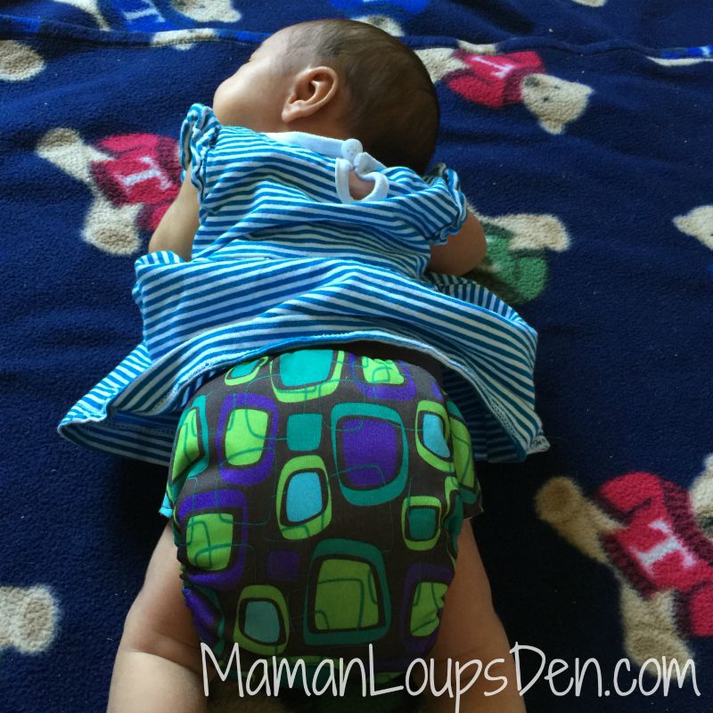Sweet Pea Newborn Diaper Back view