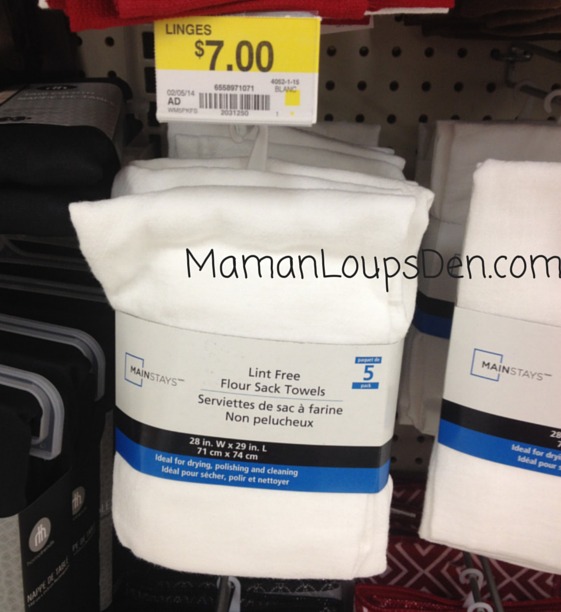 flour sack towels at Walmart
