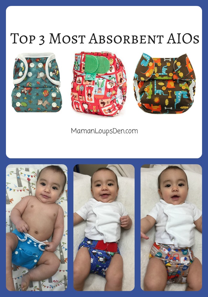 Top 3 Most Absorbent All-In-One Cloth Diapers ~ Maman Loup's Den