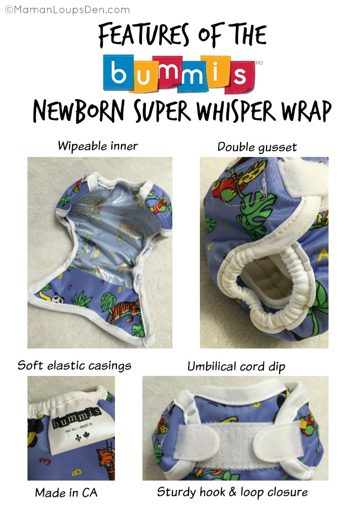 Features of the Bummis Super Whisper Wrap
