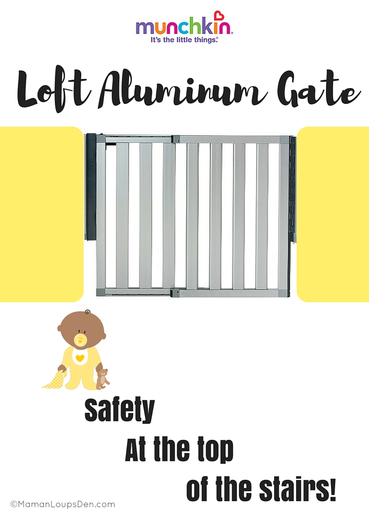 Loft Aluminum Gate Safety At the Top of the Stairs