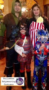 Halloween Babywearing Costume Idea: Popcorn