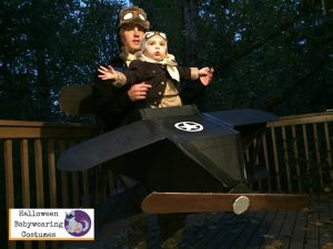 Halloween Babywearing Costume Idea: Pilot and airplane